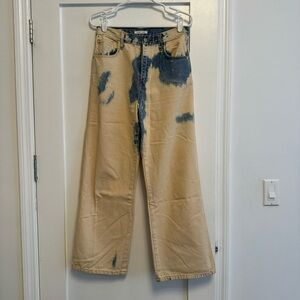 Sandy Liang Toon Jeans Merle Acid Dyed Size 6